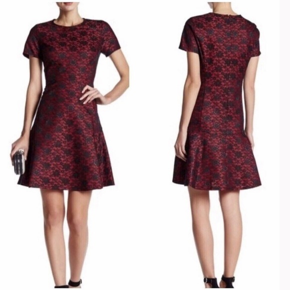 Betsey Johnson Dresses & Skirts - Betsey Johnson Dress Size 4 Red Black Lace Christmas Holiday Party
